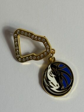 New Era Dallas Mavericks Frame Hat Pin Blue Gold Pins Hats Hatpin New Eras
